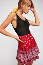 Step-up Pleated Mini Skirt By Free People
